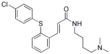 3-[2-(4-CHLOROPHENYLTHIO)PHENYL]-N-(4-DIMETHYLAMINOBUTYL)ACRYLAMIDE