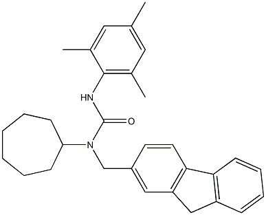 N-Cycloheptyl-N-(9H-fluoren-2-ylmethyl)-N'-(2,4,6-trimethylphenyl)urea