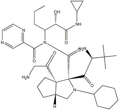 (1S,3aR,6aS)-(2S)-2-Cyclohexyl-N-(2-pyrazinylcarbonyl)glycyl-3-methyl-L-valyl-N-[(1S)-1-[2-(cyclopropylamino)-1-hydroxy-2-oxoeth