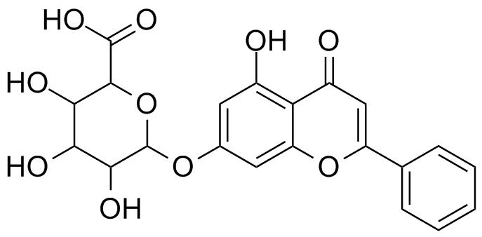 白杨素-7-葡萄糖醛酸苷,分析标准品,hplc≥98%