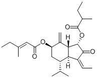 7β-(3-Ethyl-cis-crotonoyloxy)-1α-(2-methylbutyryloxy)-3,14-dehydro-Z-notonipetranone