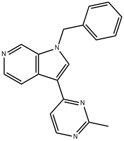 3-(2-甲基-4-嘧啶基)-1-(苯基甲基)-1H-吡咯并[2,3-c]吡啶(AZ Dyrk1B 33)