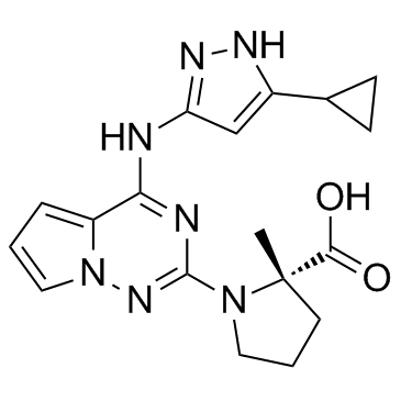 L-Proline, 1-[4-[(5-cyclopropyl-1H-pyrazol-3-yl)amino]pyrrolo[2,1-f][1,2,4]triazin-2-yl]-2-methyl-